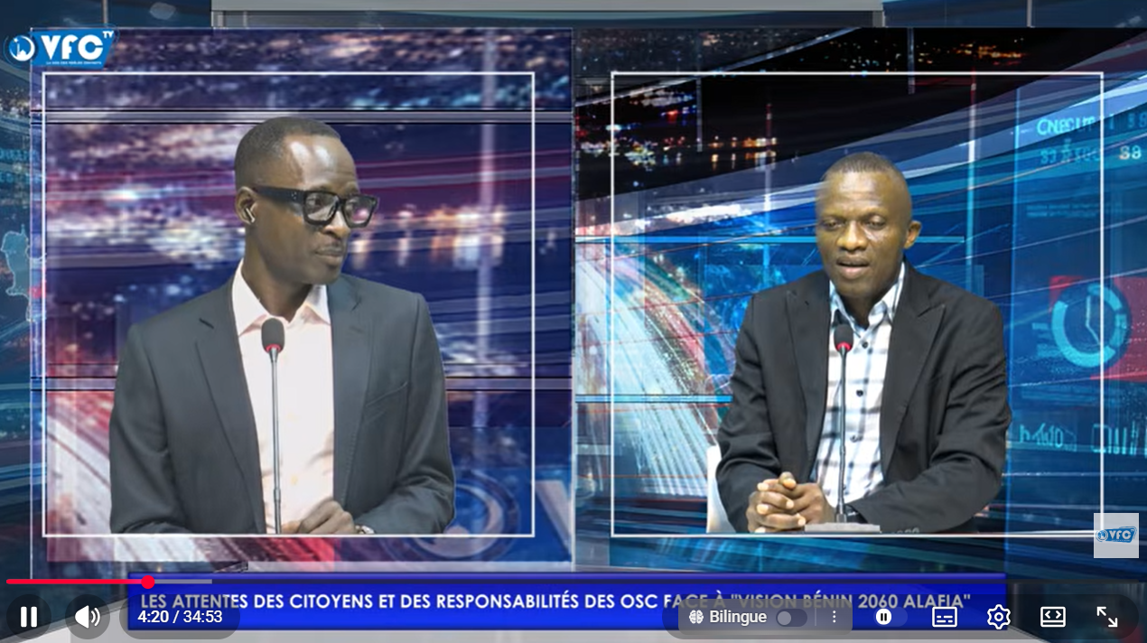 VISION BÉNIN 2060 ALAFIA : ATTENTES DES CITOYENS ET RESPONSABILITÉ DES OSC POUR SA RÉUSSITE...